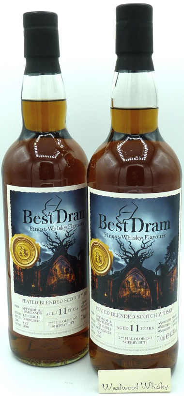 Peated Blended Scotch Whisky 11 Jahre Best Dram Abfüllung 2011/2023