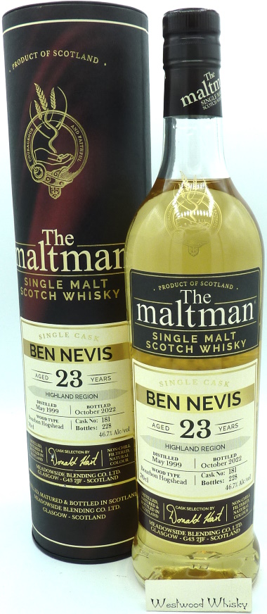 Ben Nevis 23 Jahre Maltman Abfüllung 1999/2022